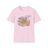 SMILEY BOOKS AND COFFEE Unisex Softstyle T-Shirt