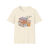 SMILEY BOOKS AND COFFEE Unisex Softstyle T-Shirt