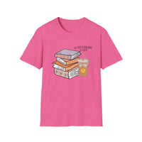 SMILEY BOOKS AND COFFEE Unisex Softstyle T-Shirt