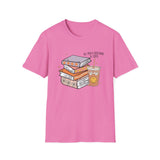 SMILEY BOOKS AND COFFEE Unisex Softstyle T-Shirt