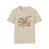 SMILEY BOOKS AND COFFEE Unisex Softstyle T-Shirt