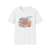 SMILEY BOOKS AND COFFEE Unisex Softstyle T-Shirt