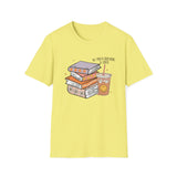 SMILEY BOOKS AND COFFEE Unisex Softstyle T-Shirt