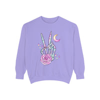 Pastel Peace Unisex Comfort Colors Sweatshirt